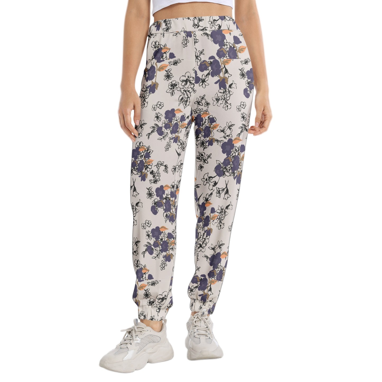 Elastic Waist Tapered Sweatpant