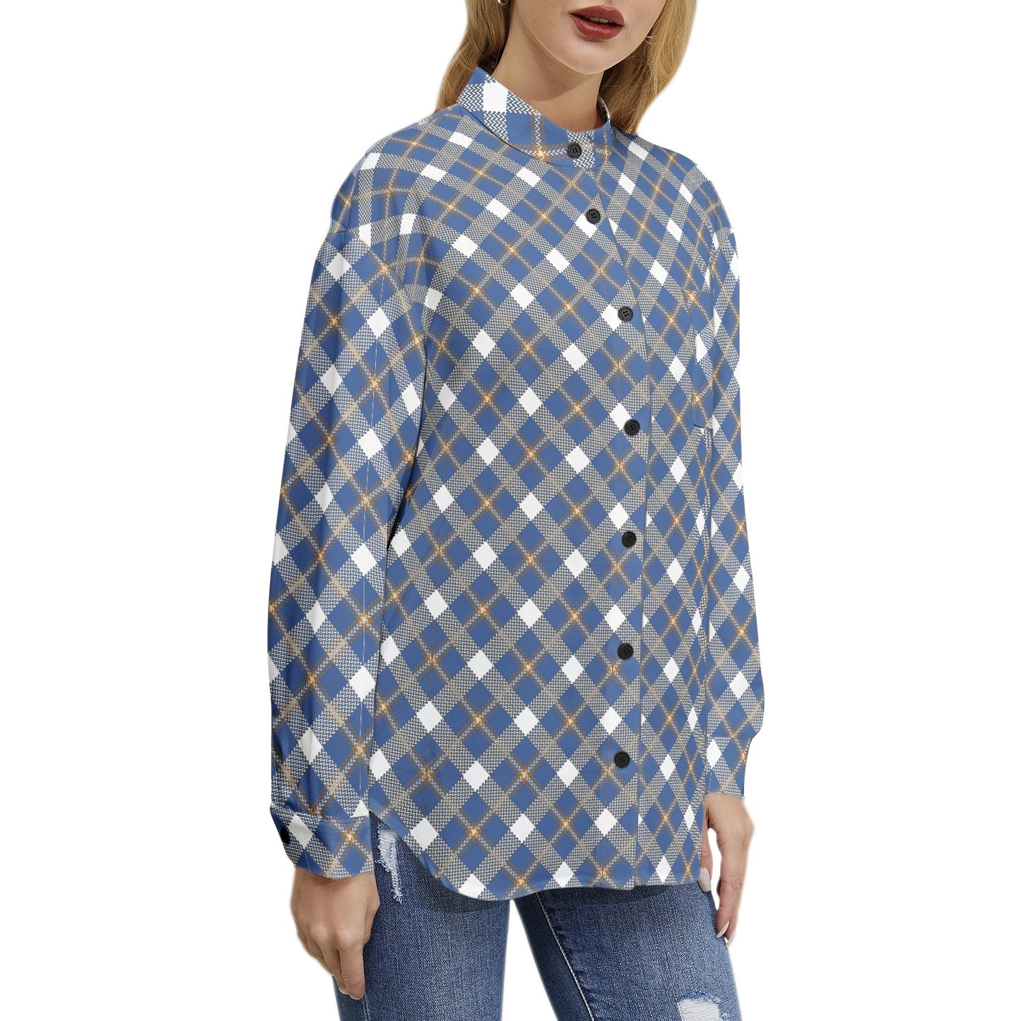Long Sleeve Button Up Casual Shirt Top
