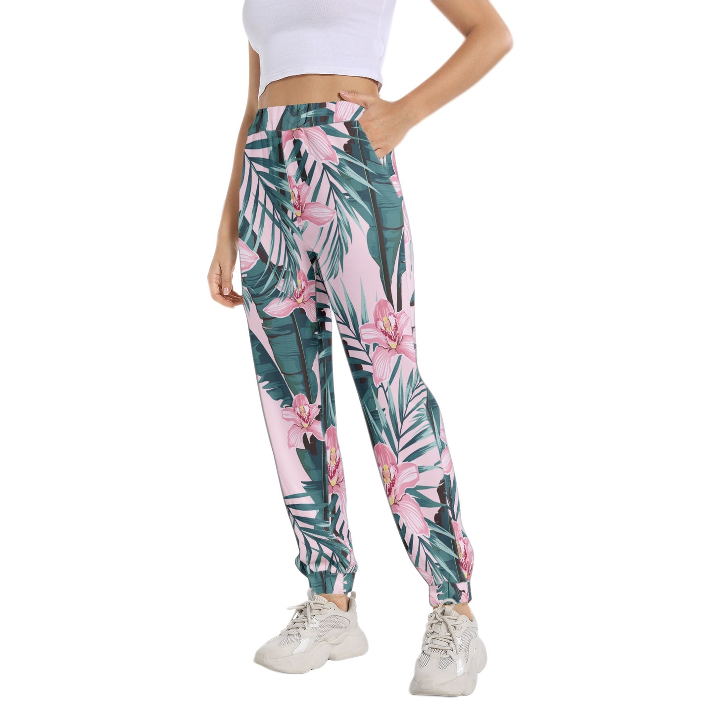Elastic Waist Tapered Sweatpant