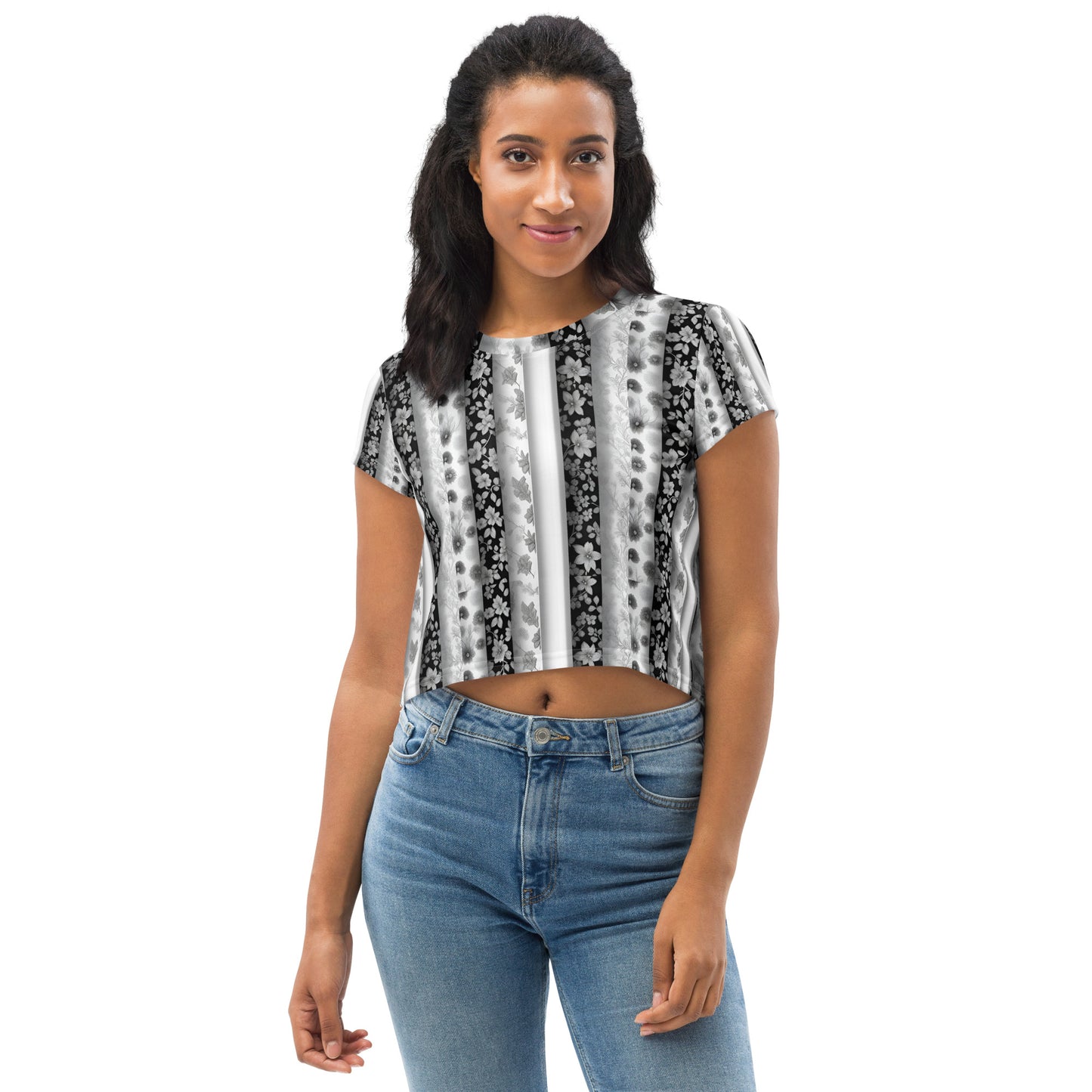 All-Over Print Crop Tee