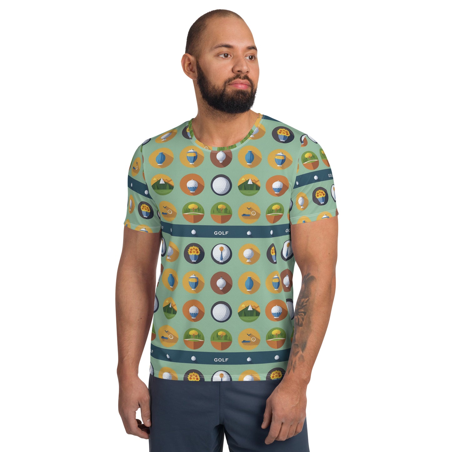 All-Over Print Men's Athletic T-shirt