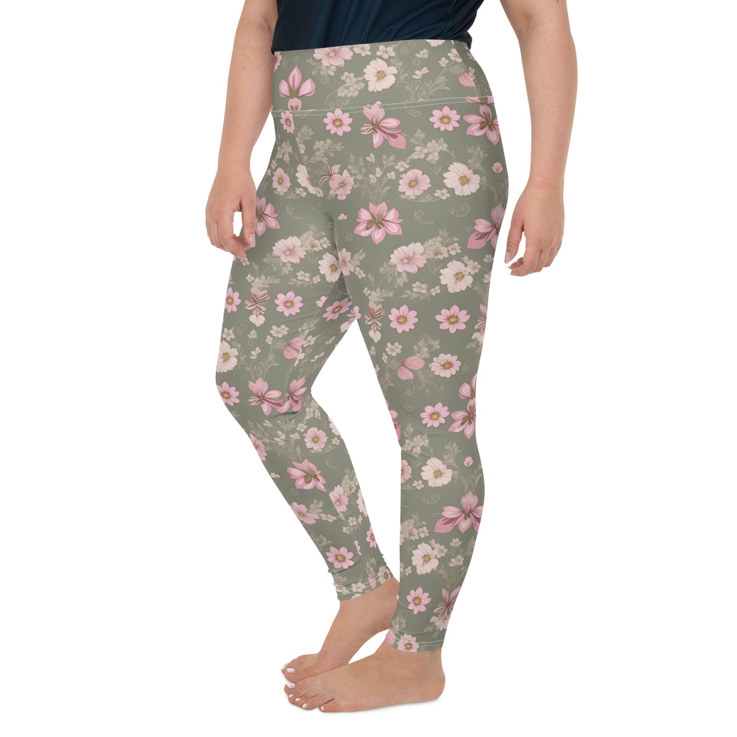 All-Over Print Plus Size Leggings