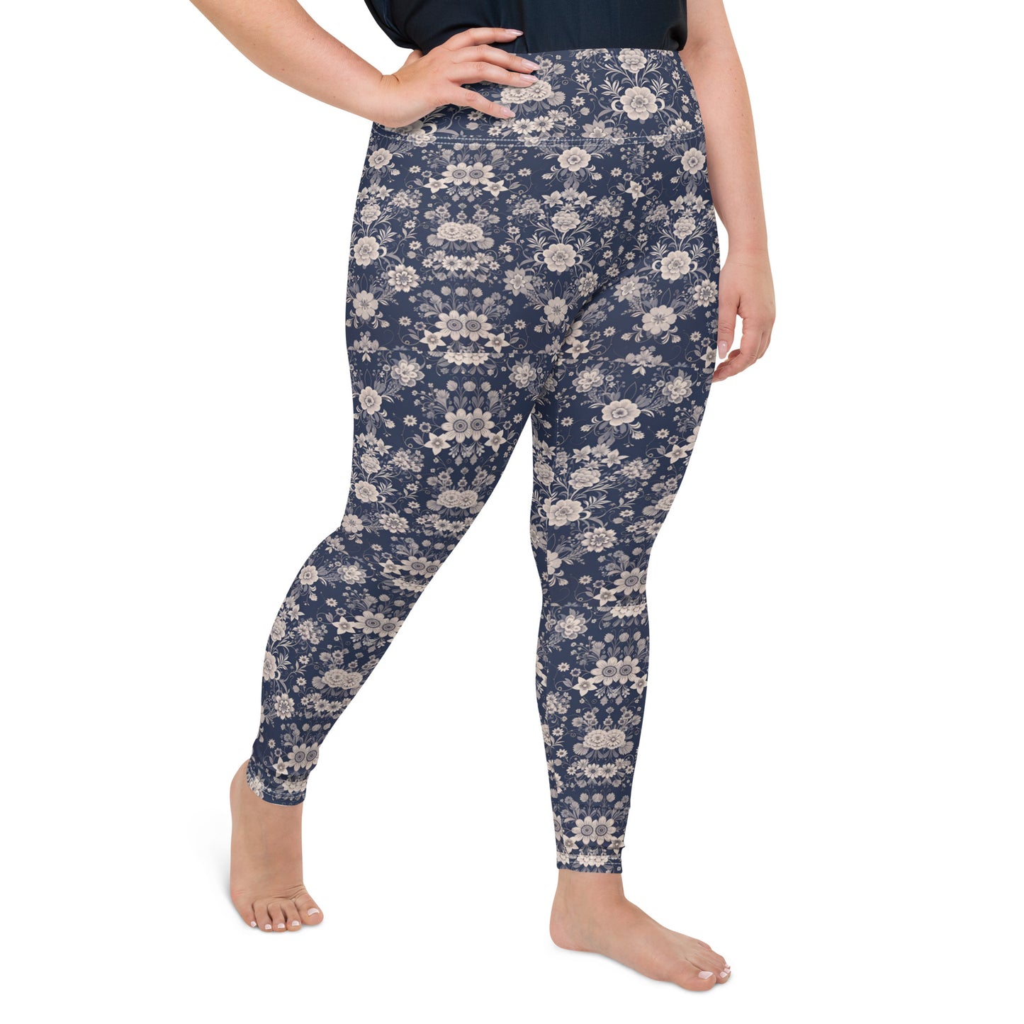 All-Over Print Plus Size Leggings