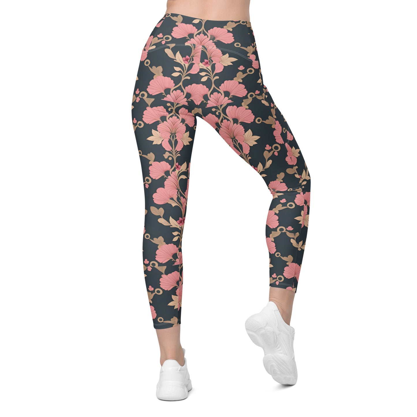 Crossover leggings with pockets