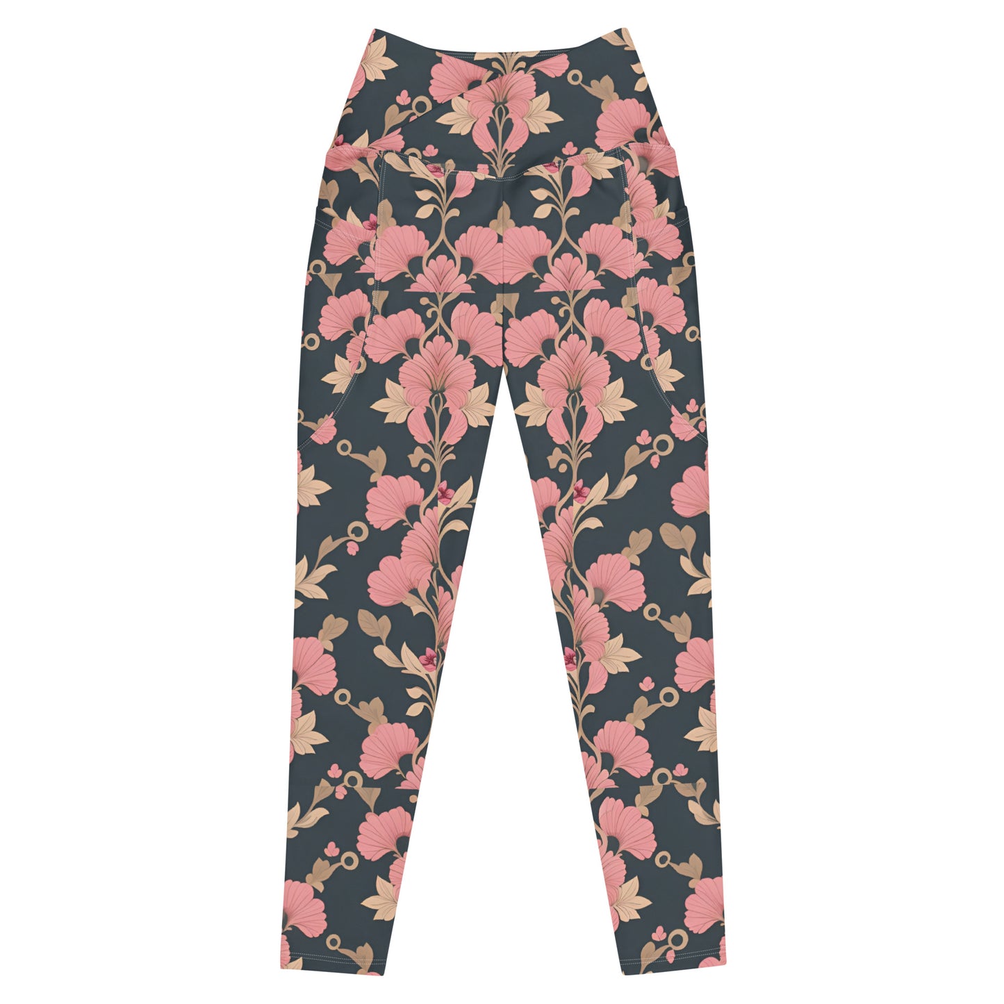 Crossover leggings with pockets