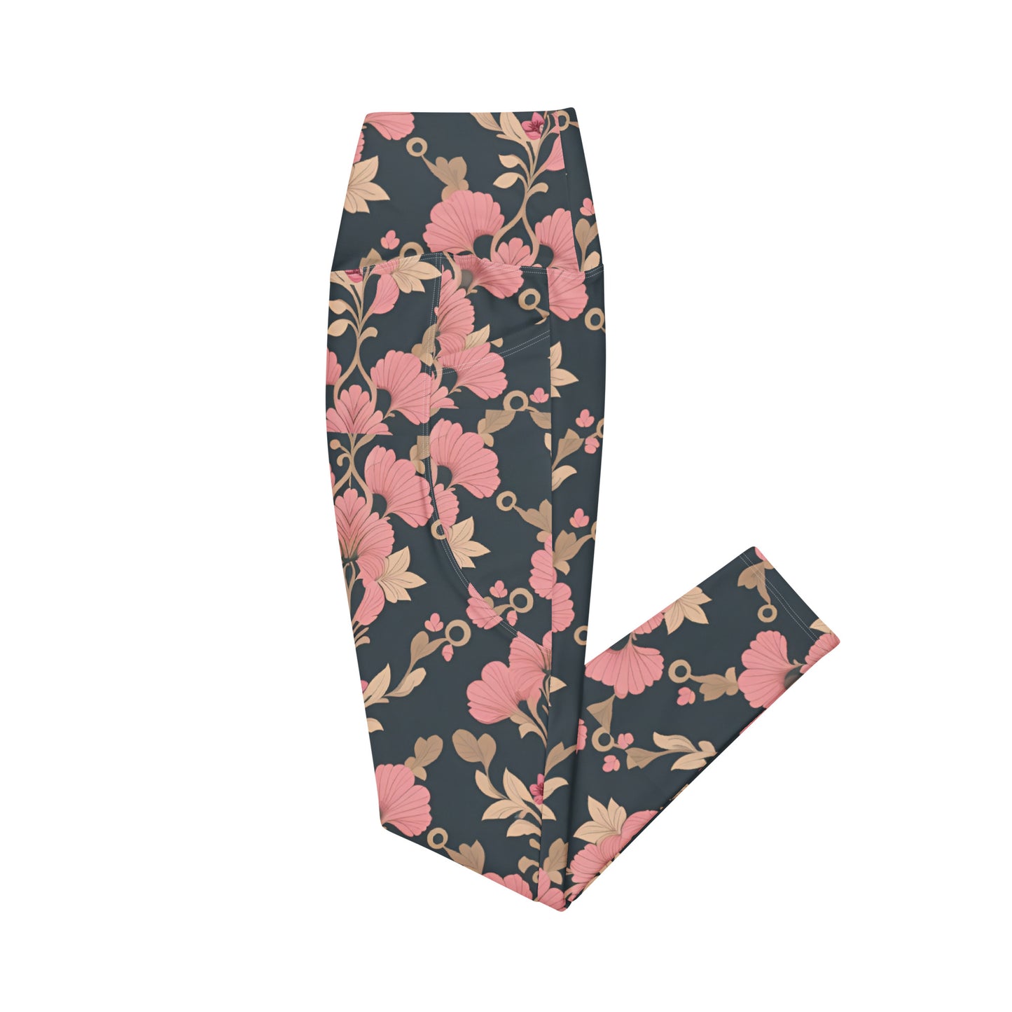 Crossover leggings with pockets