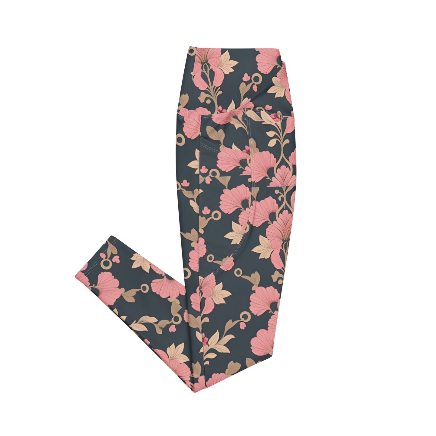 Crossover leggings with pockets