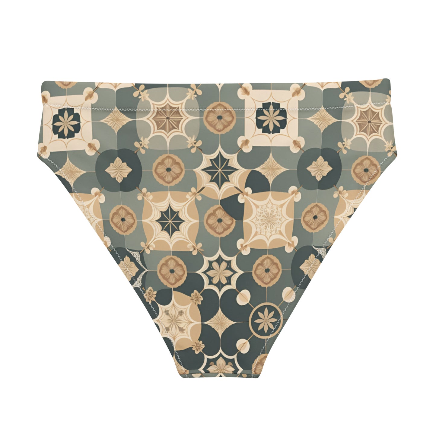 Recycled high-waisted bikini bottom