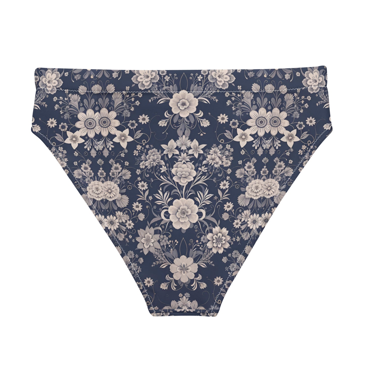 Recycled high-waisted bikini bottom