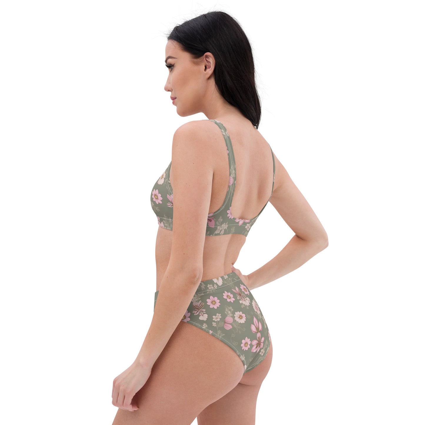 Recycled high-waisted bikini