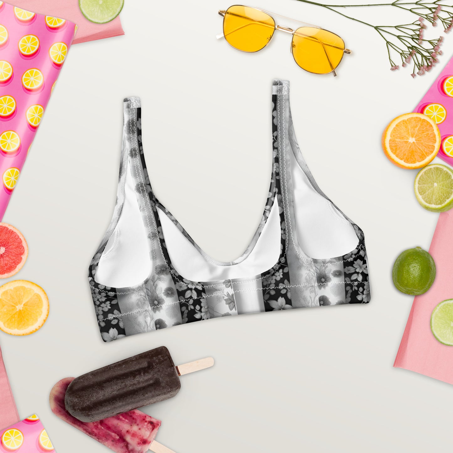 Recycled padded bikini top