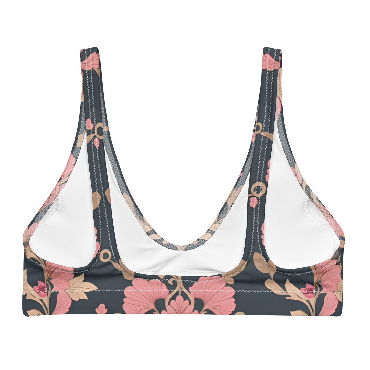 Recycled padded bikini top