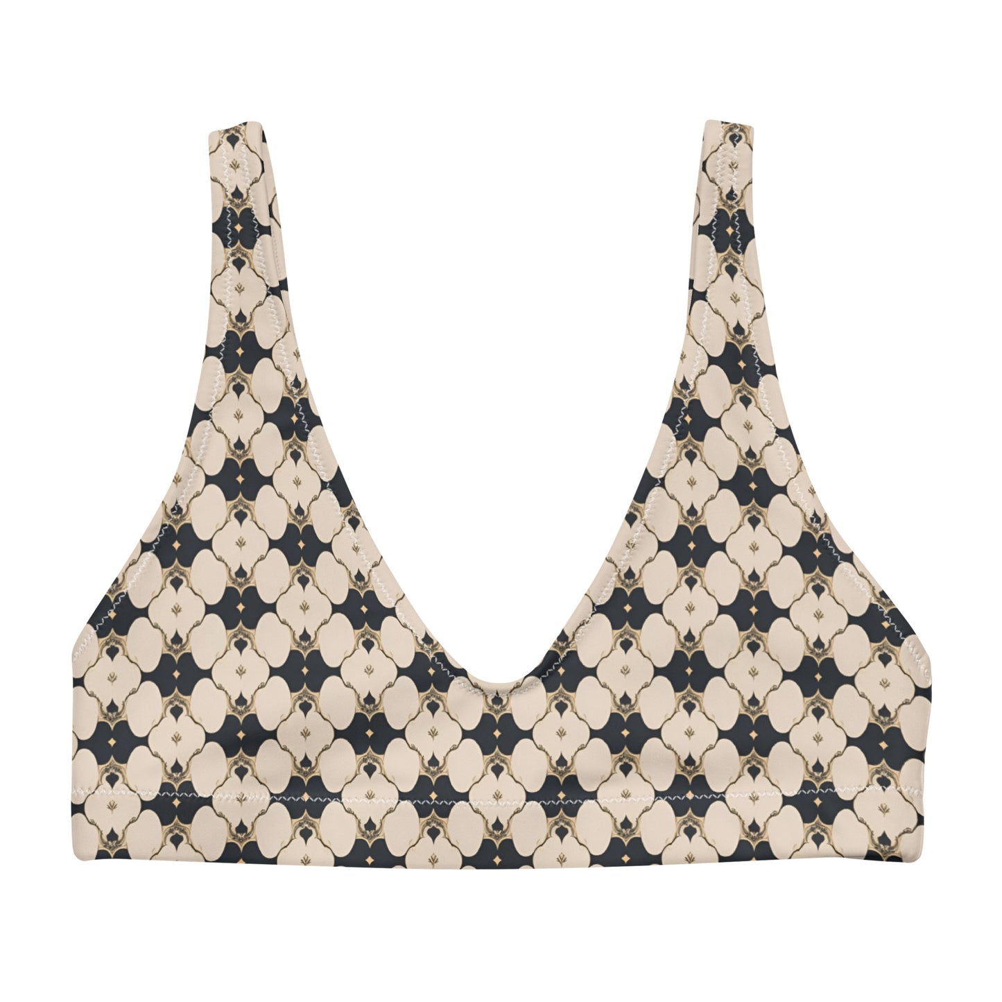 Recycled padded bikini top