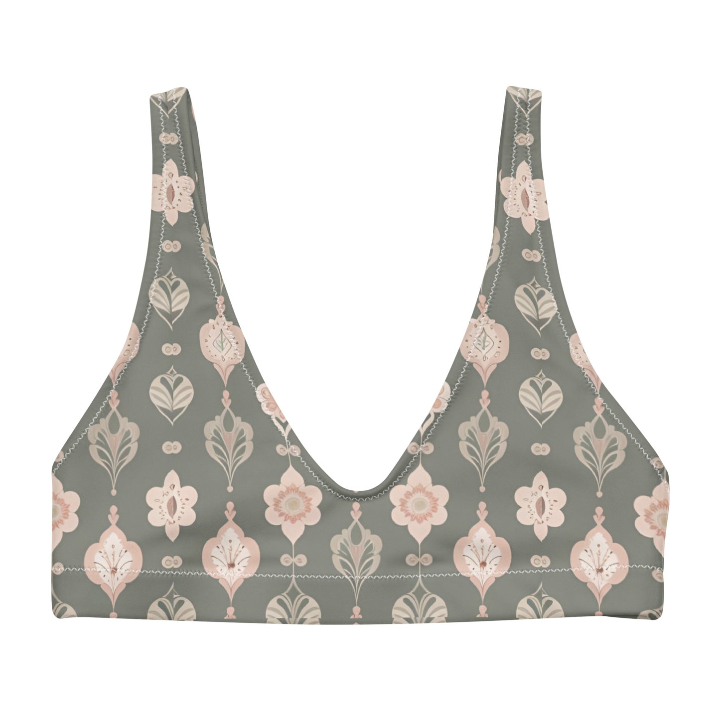 Recycled padded bikini top