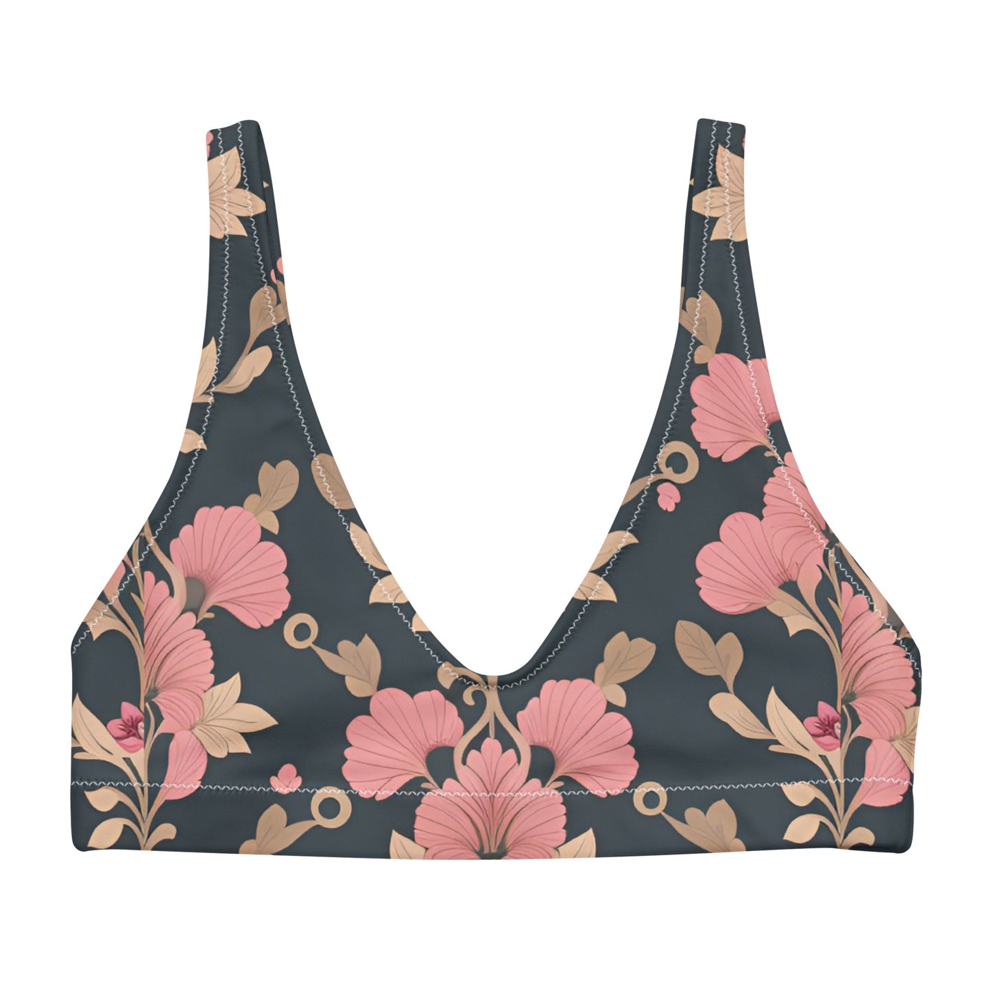 Recycled padded bikini top