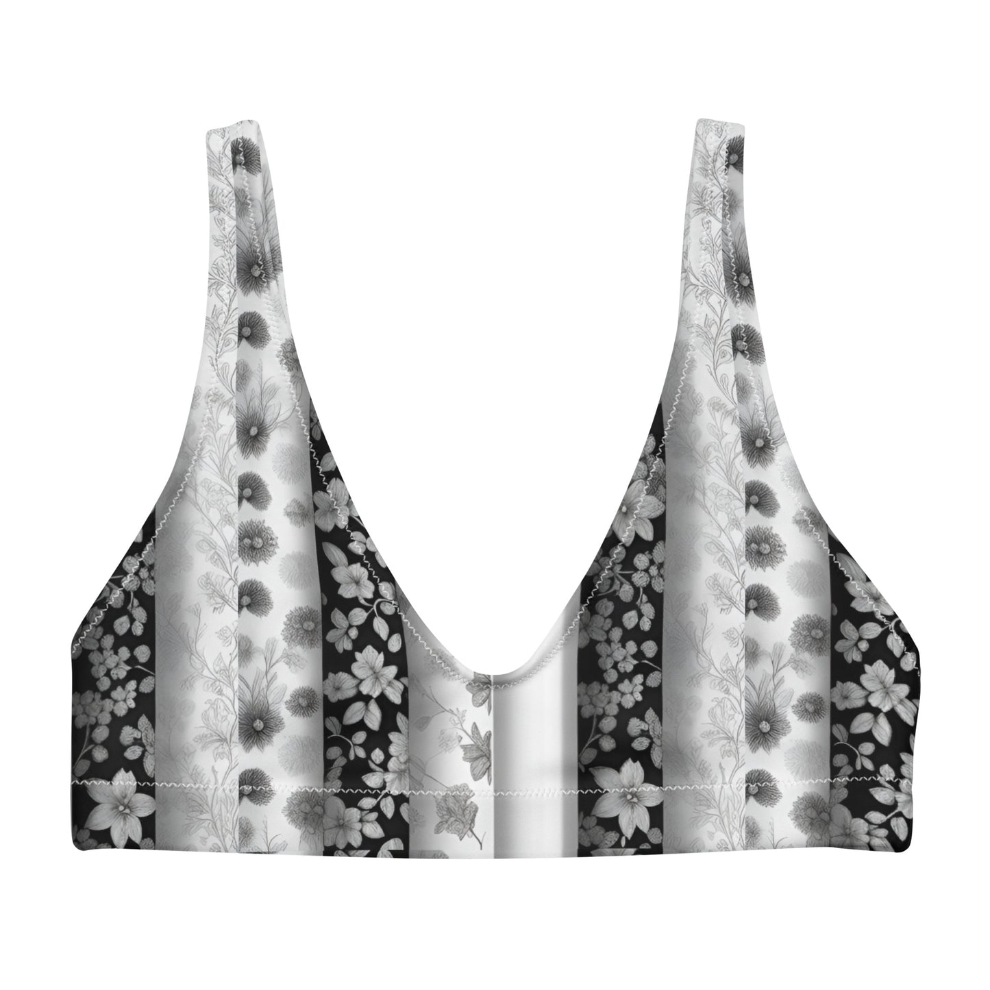 Recycled padded bikini top