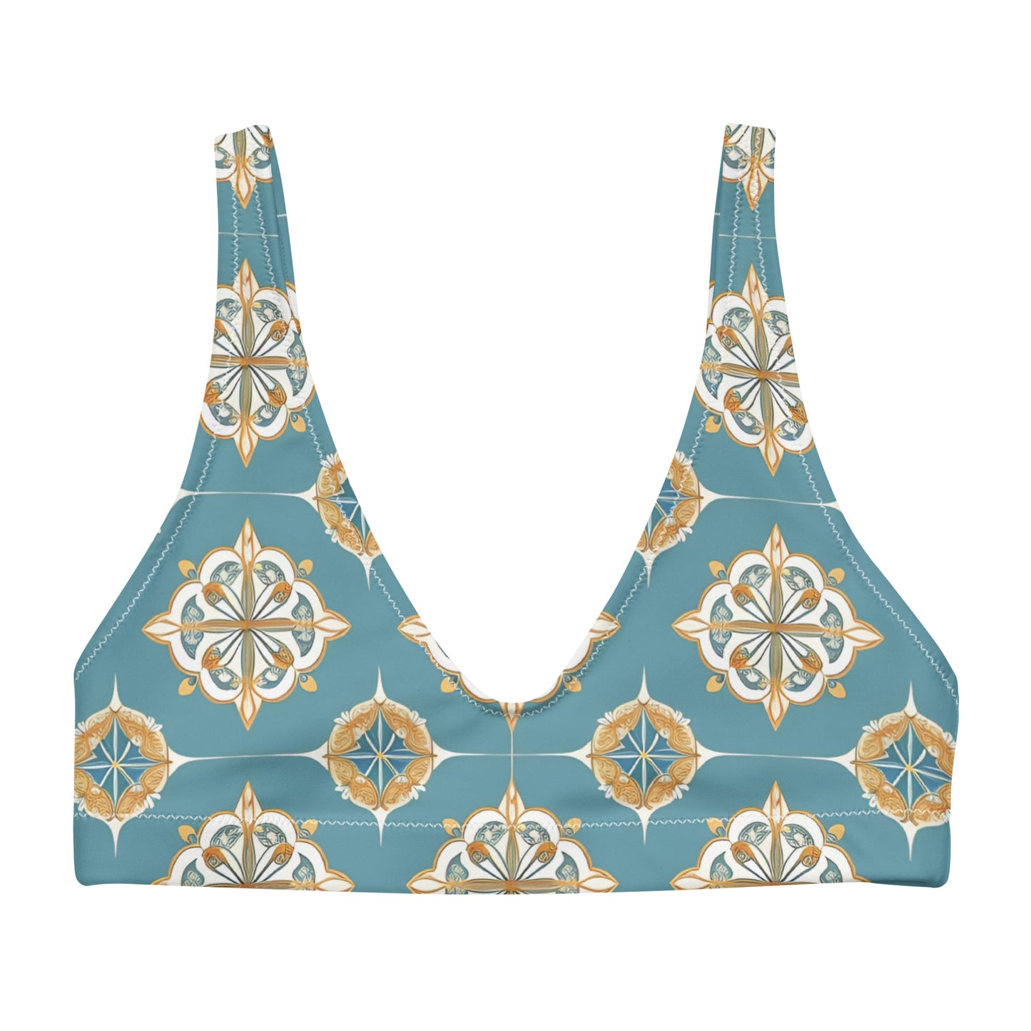 Recycled padded bikini top