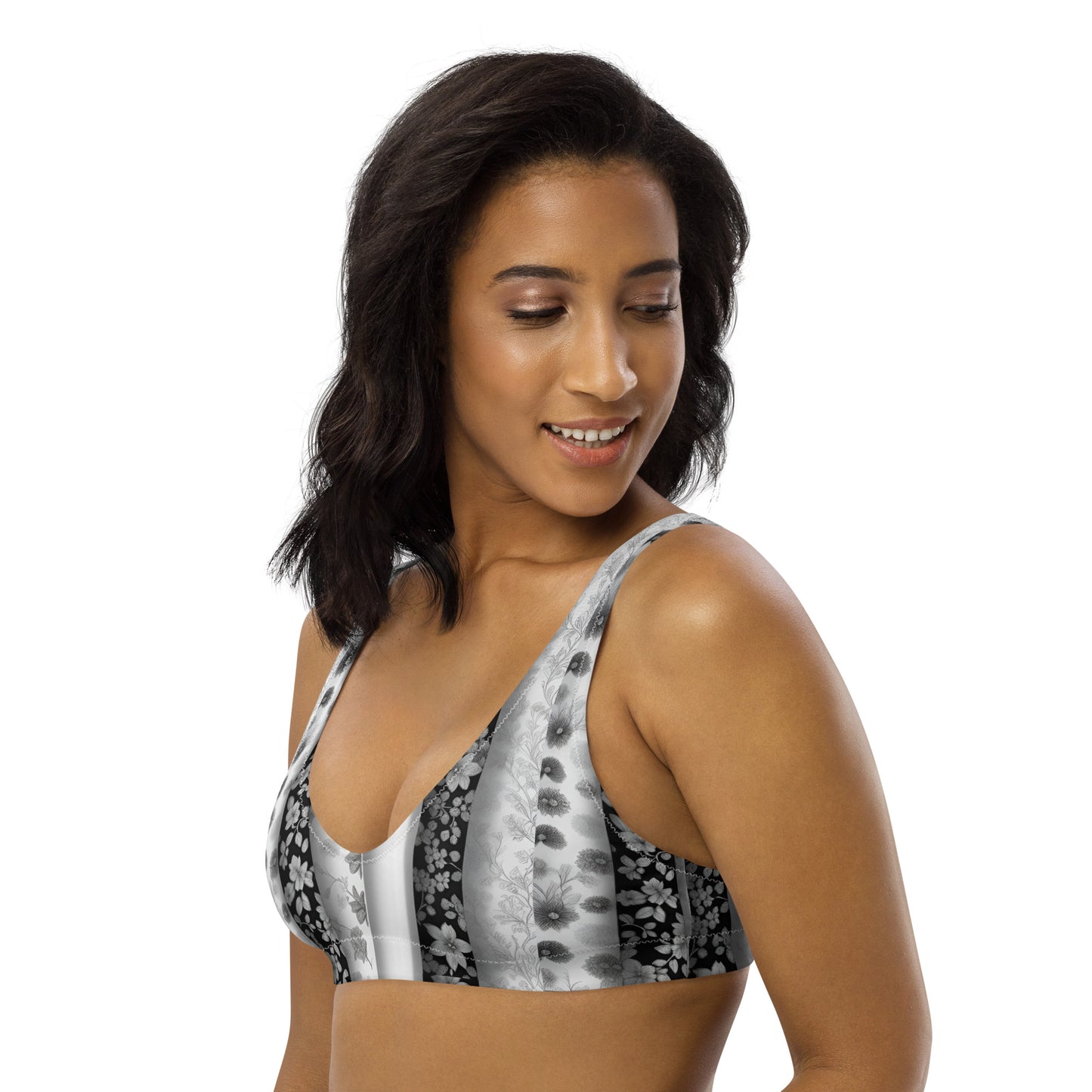 Recycled padded bikini top