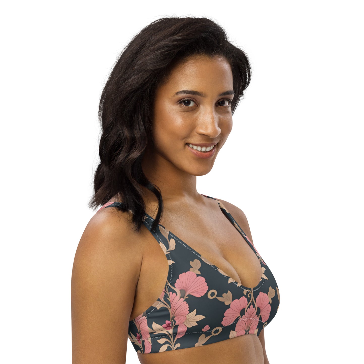 Recycled padded bikini top
