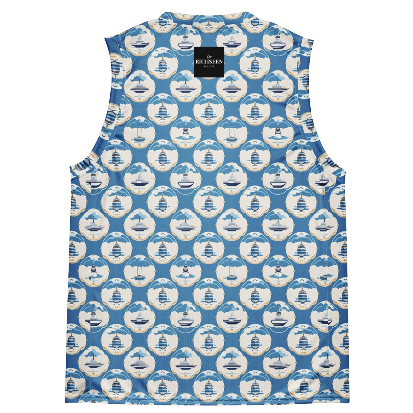 Recycled unisex basketball jersey