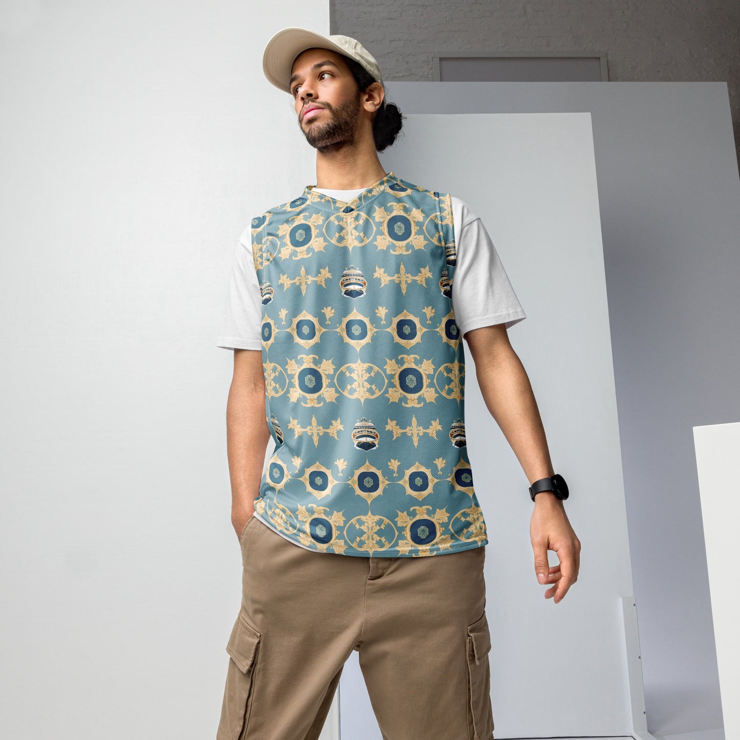 Recycled unisex basketball jersey