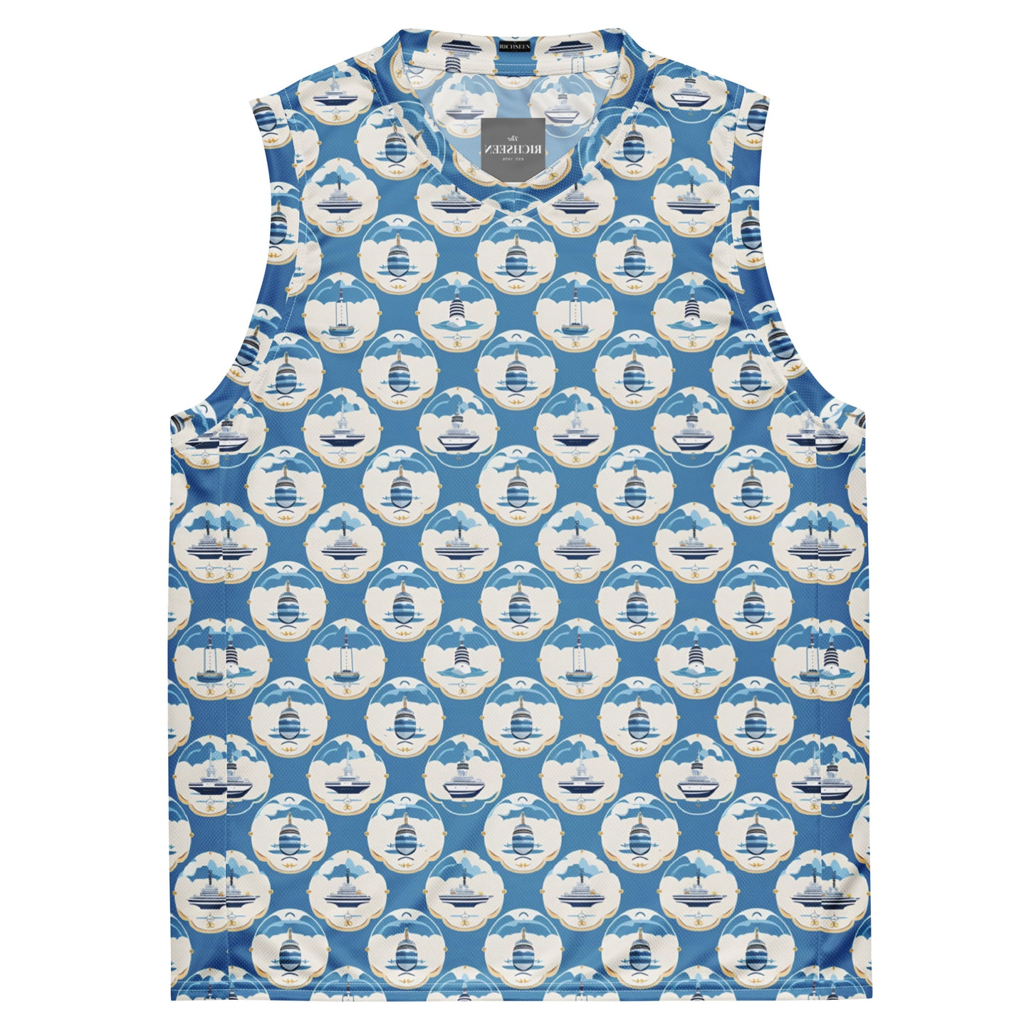 Recycled unisex basketball jersey