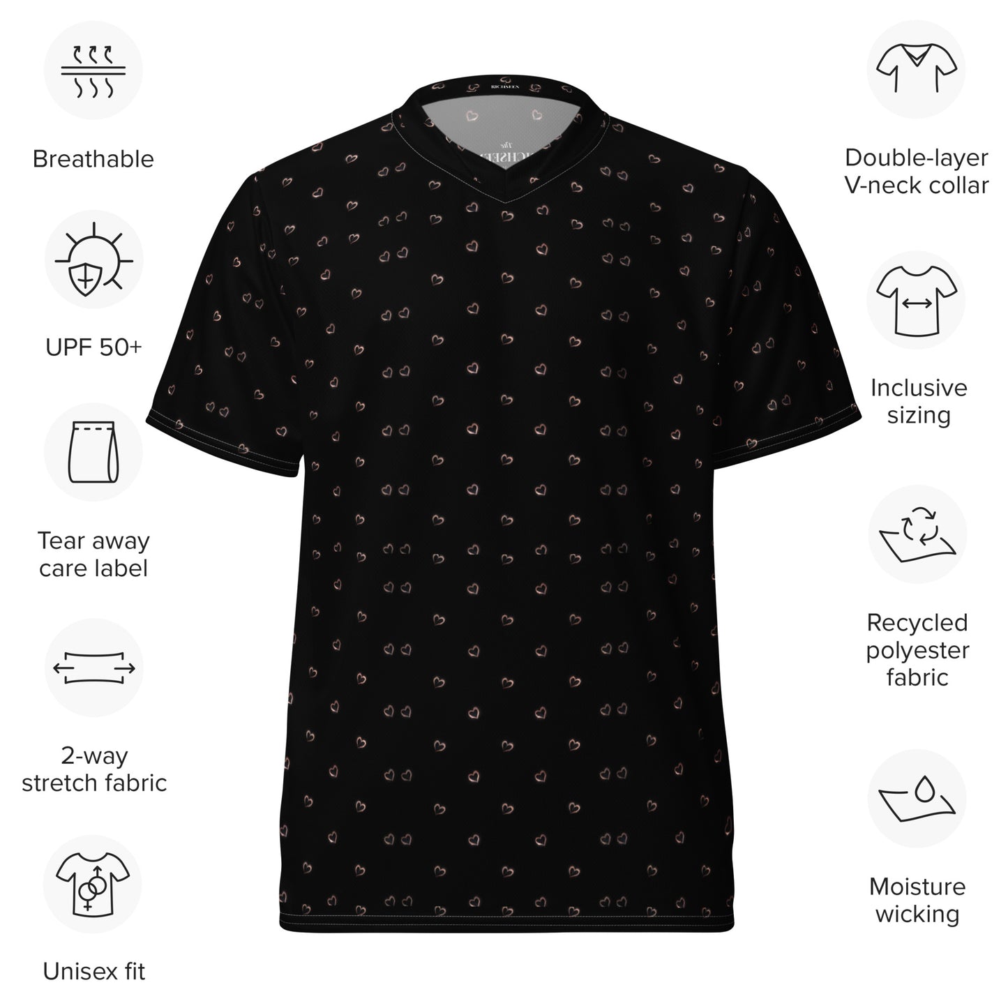 Recycled unisex sports jersey