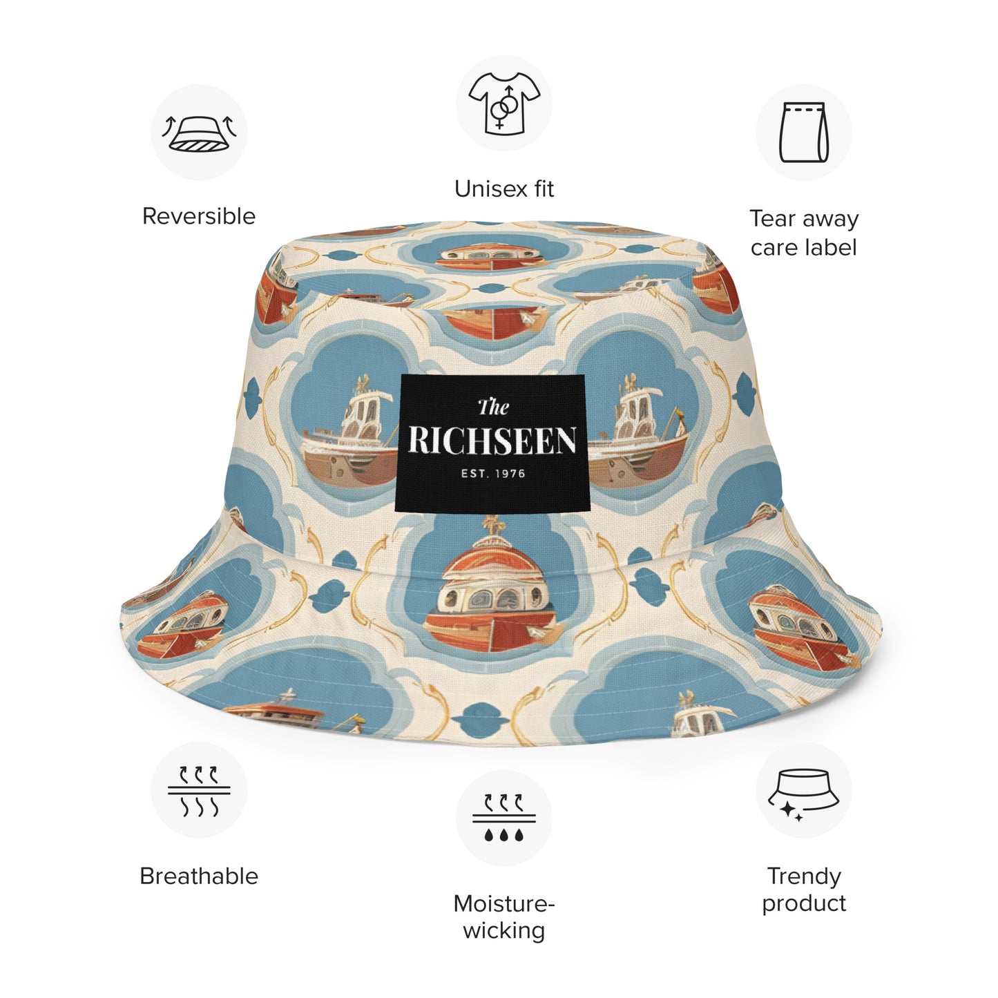 Reversible bucket hat