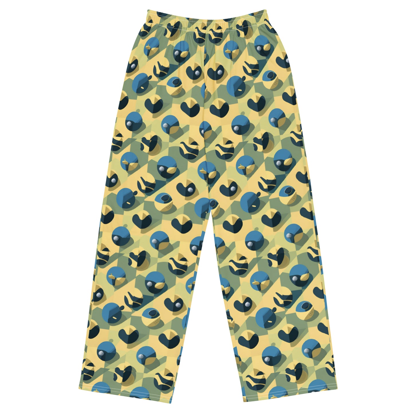 All-over print unisex wide-leg pants