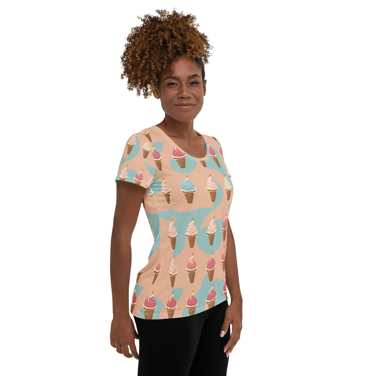 All-Over Print Women's Athletic T-shirt