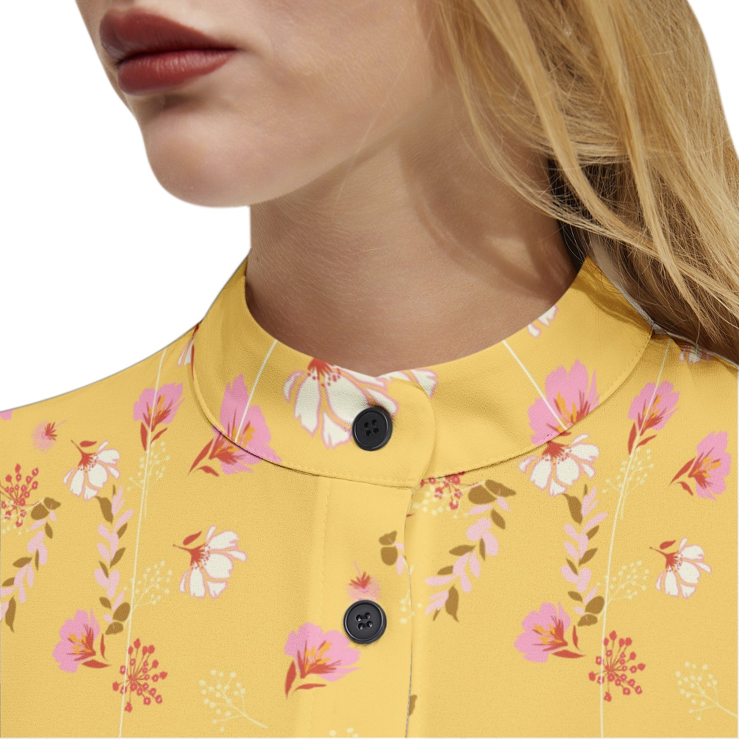 Long Sleeve Button Up Casual Shirt Top