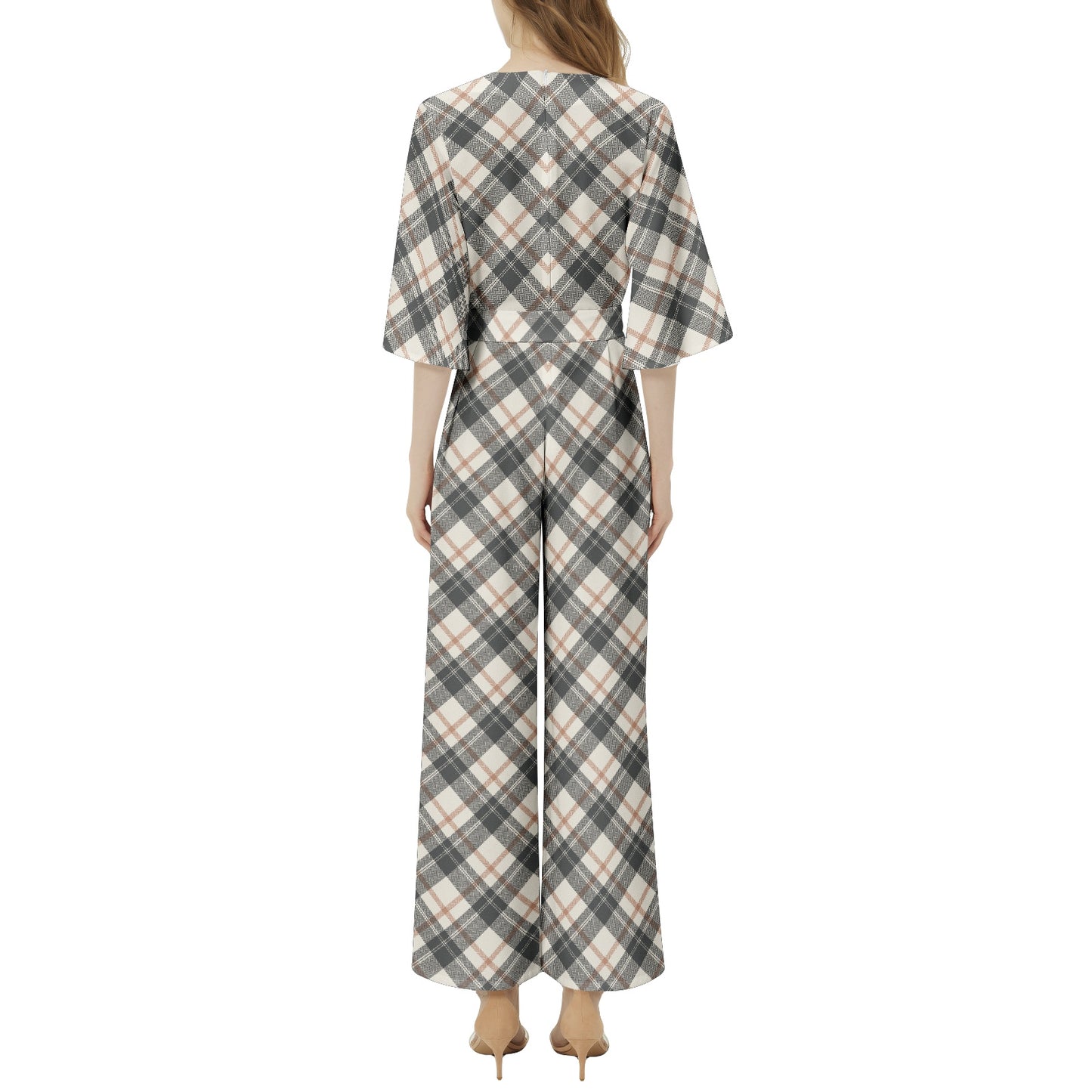 Dolman Sleeve Belted Wide Leg Jumpsuit