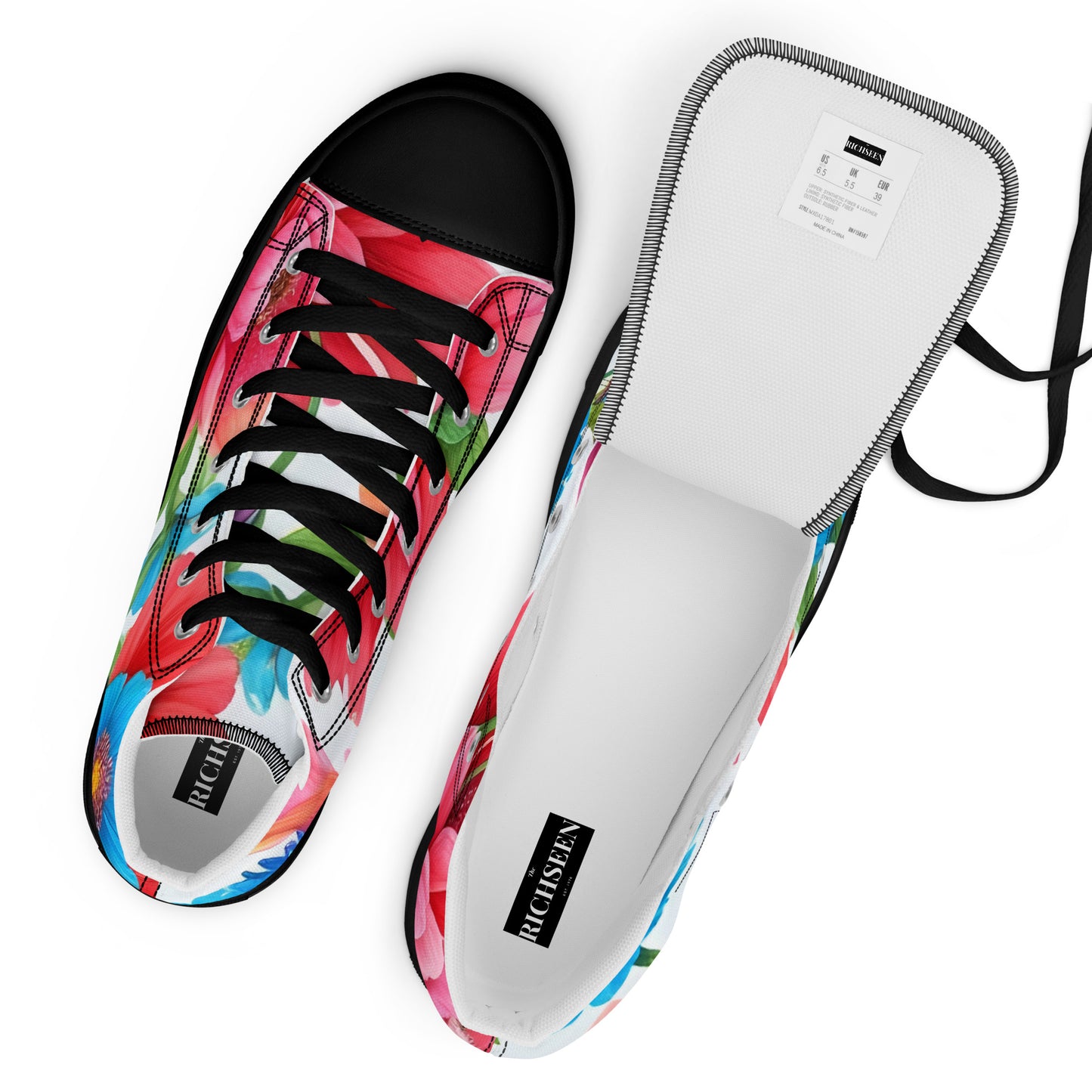 Men’s high top canvas shoes