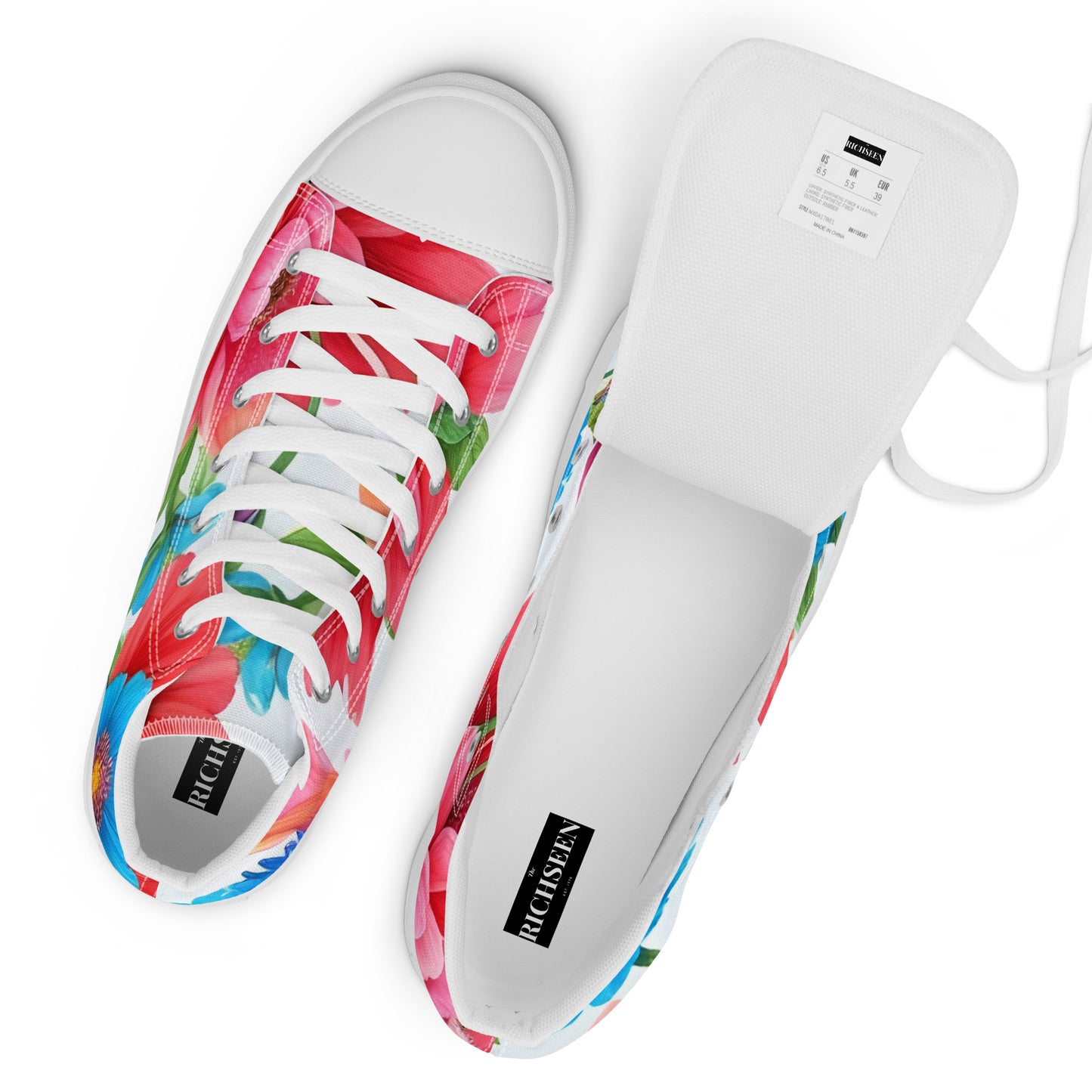 Men’s high top canvas shoes