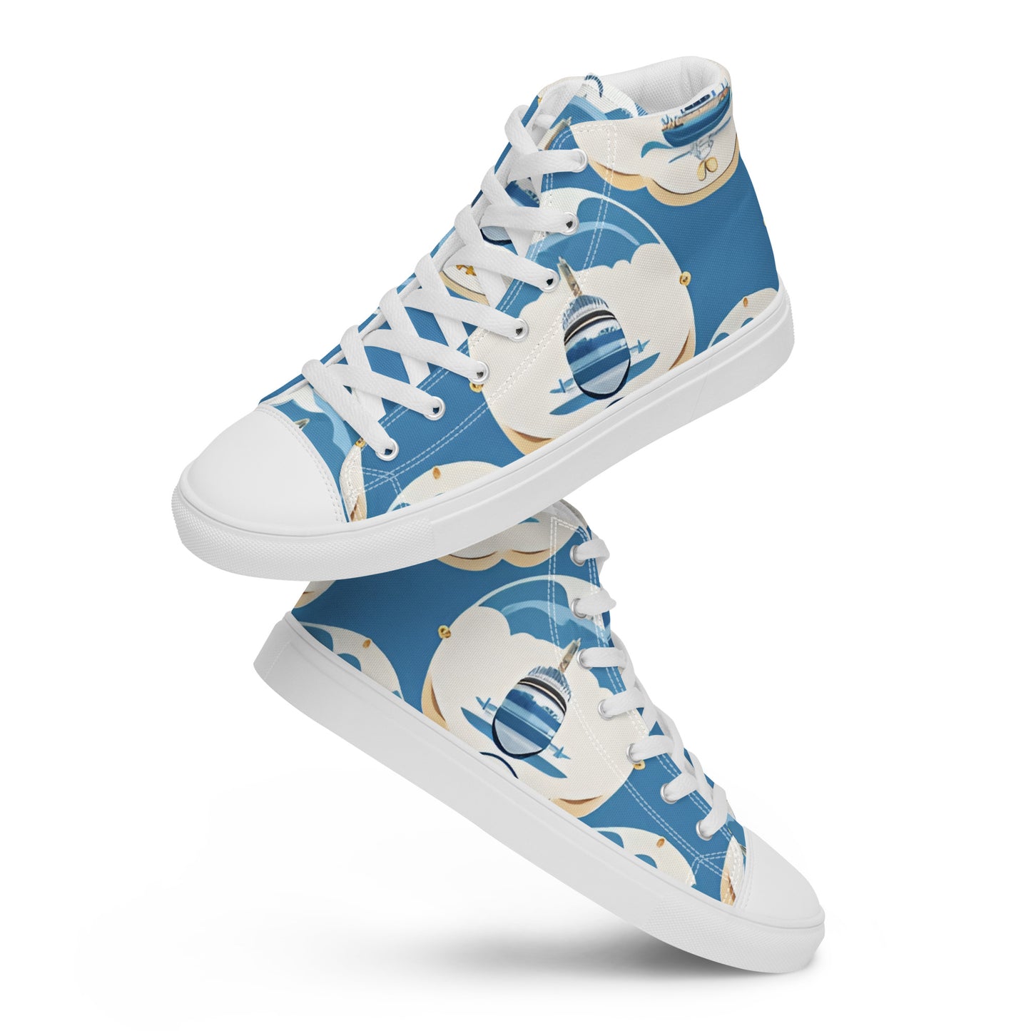 Men’s high top canvas shoes