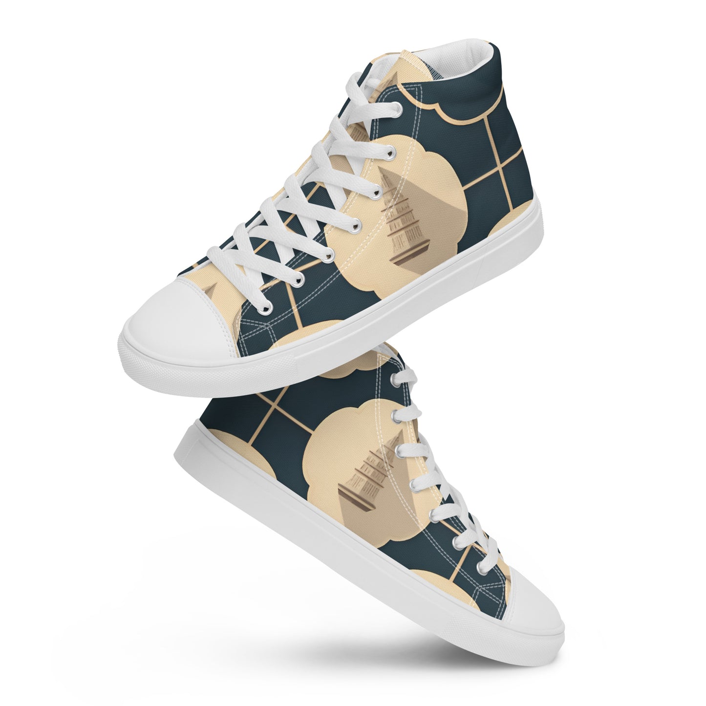 Men’s high top canvas shoes
