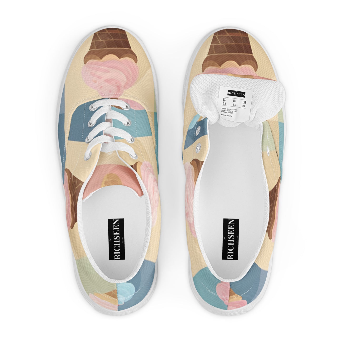 Women’s lace-up canvas shoes