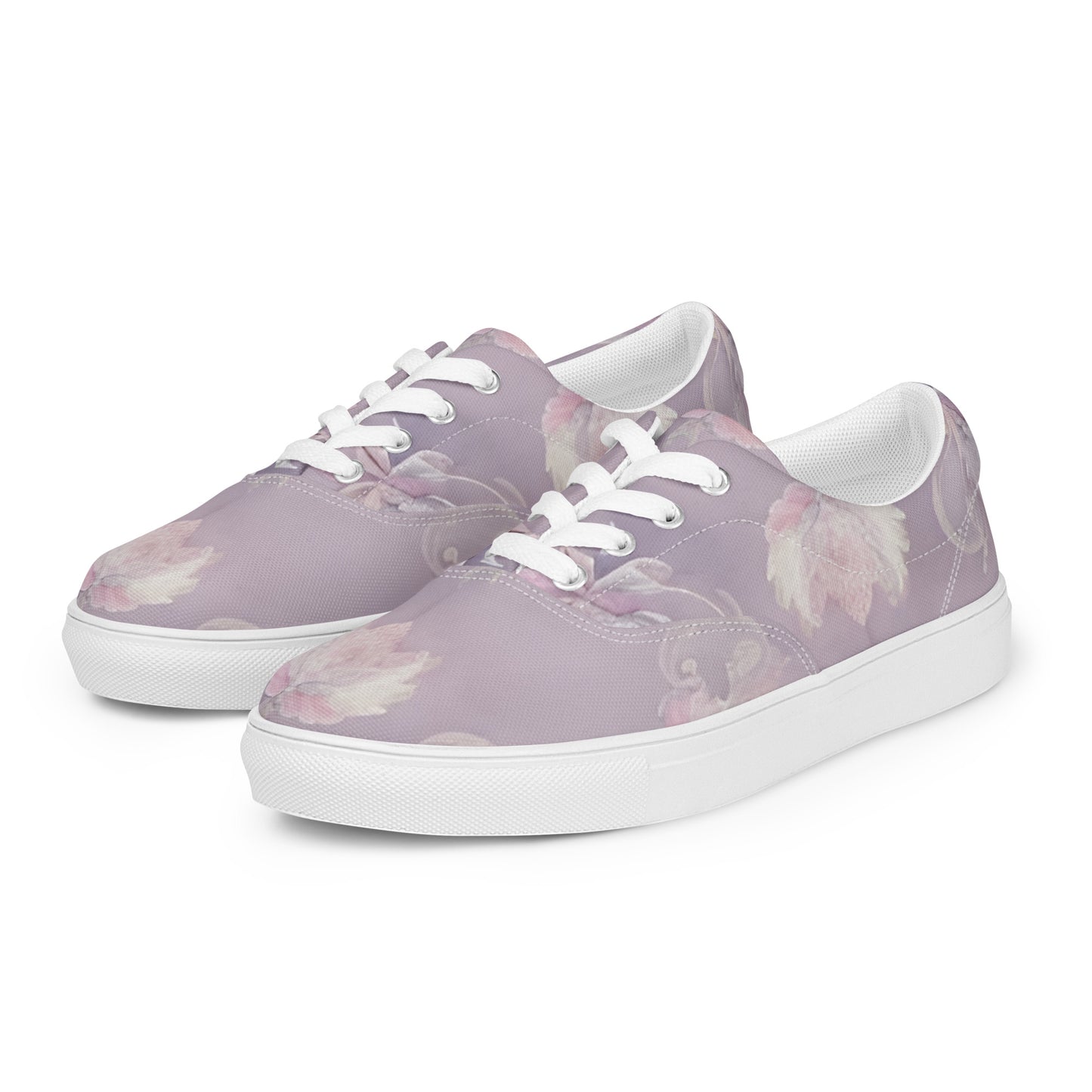Women’s lace-up canvas shoes
