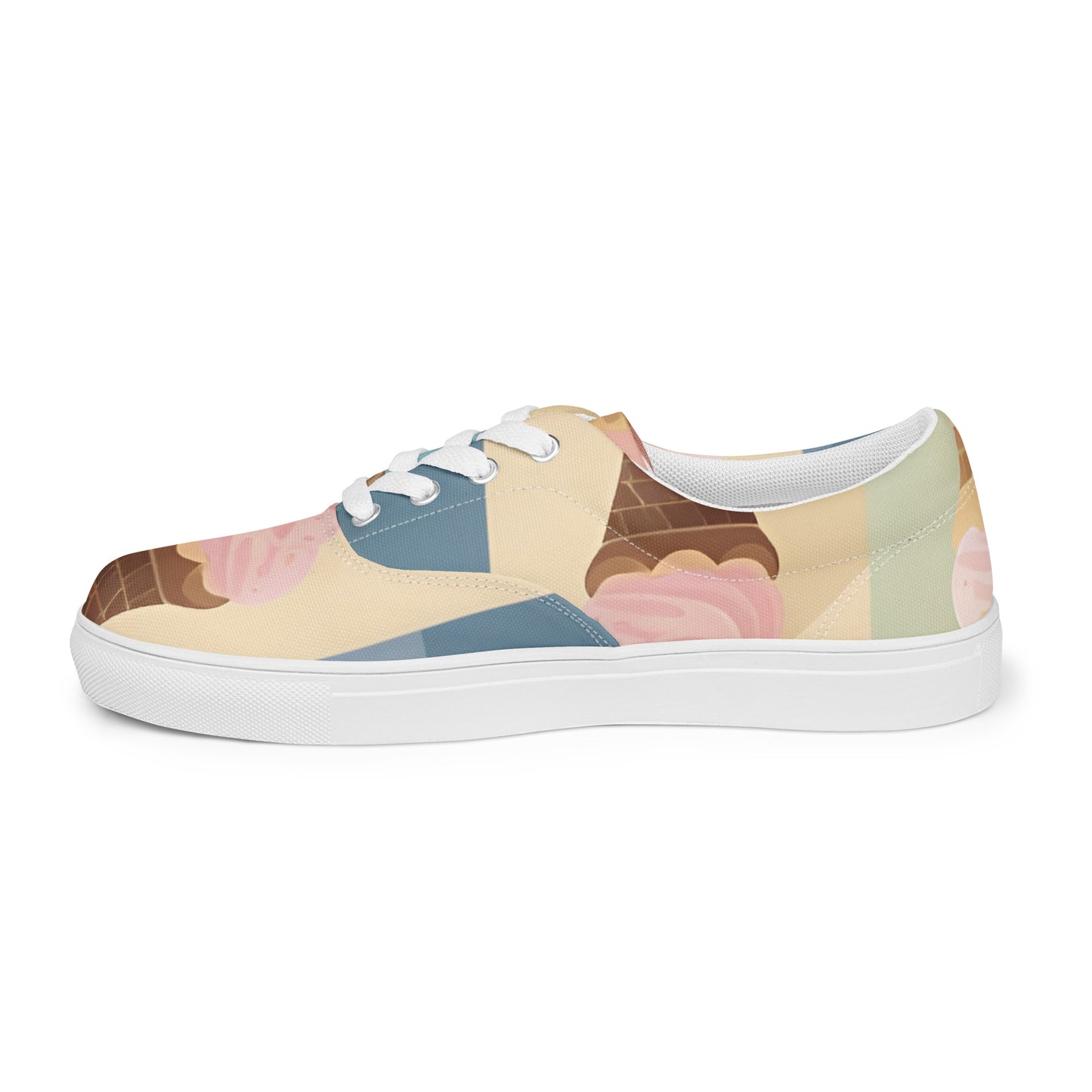 Women’s lace-up canvas shoes