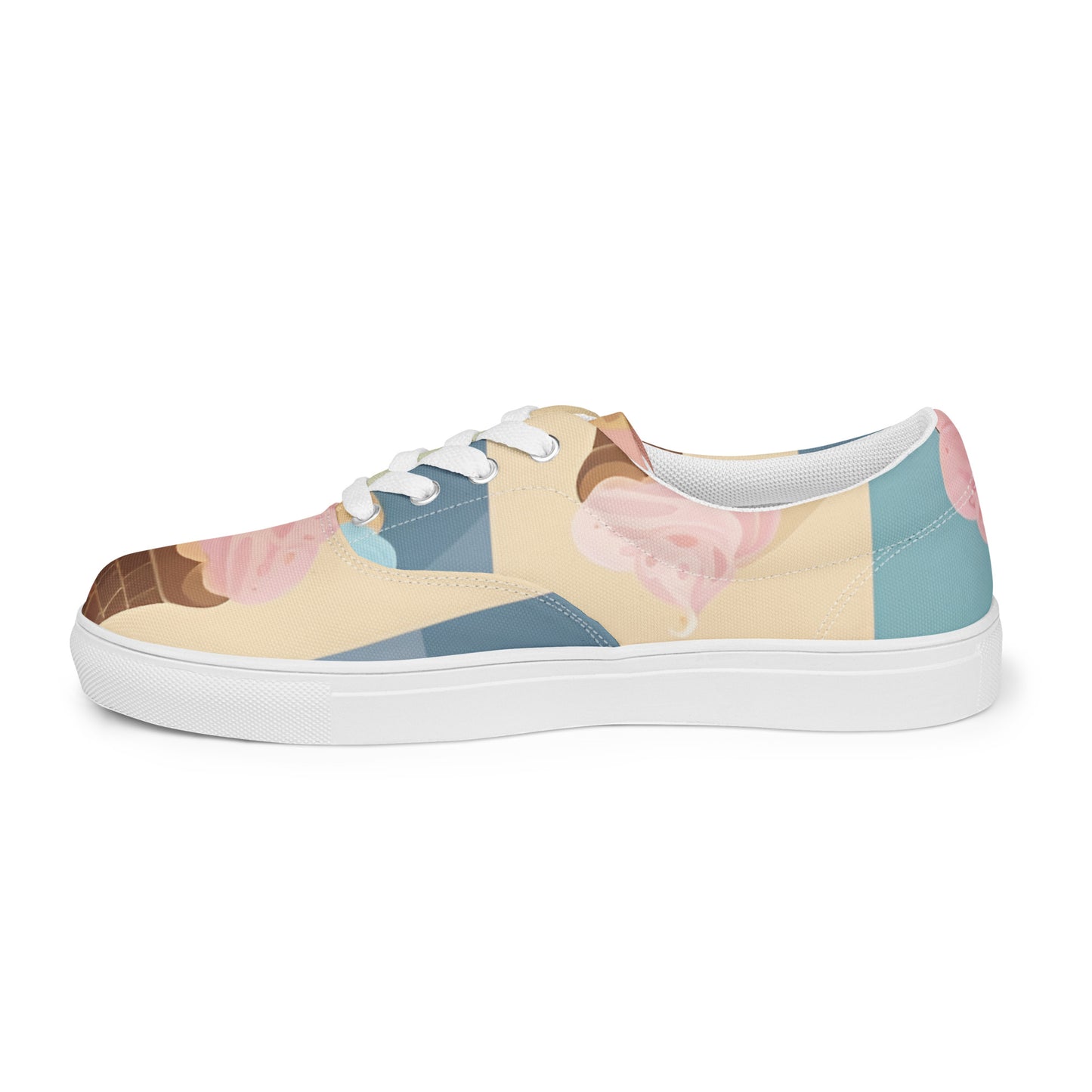 Women’s lace-up canvas shoes
