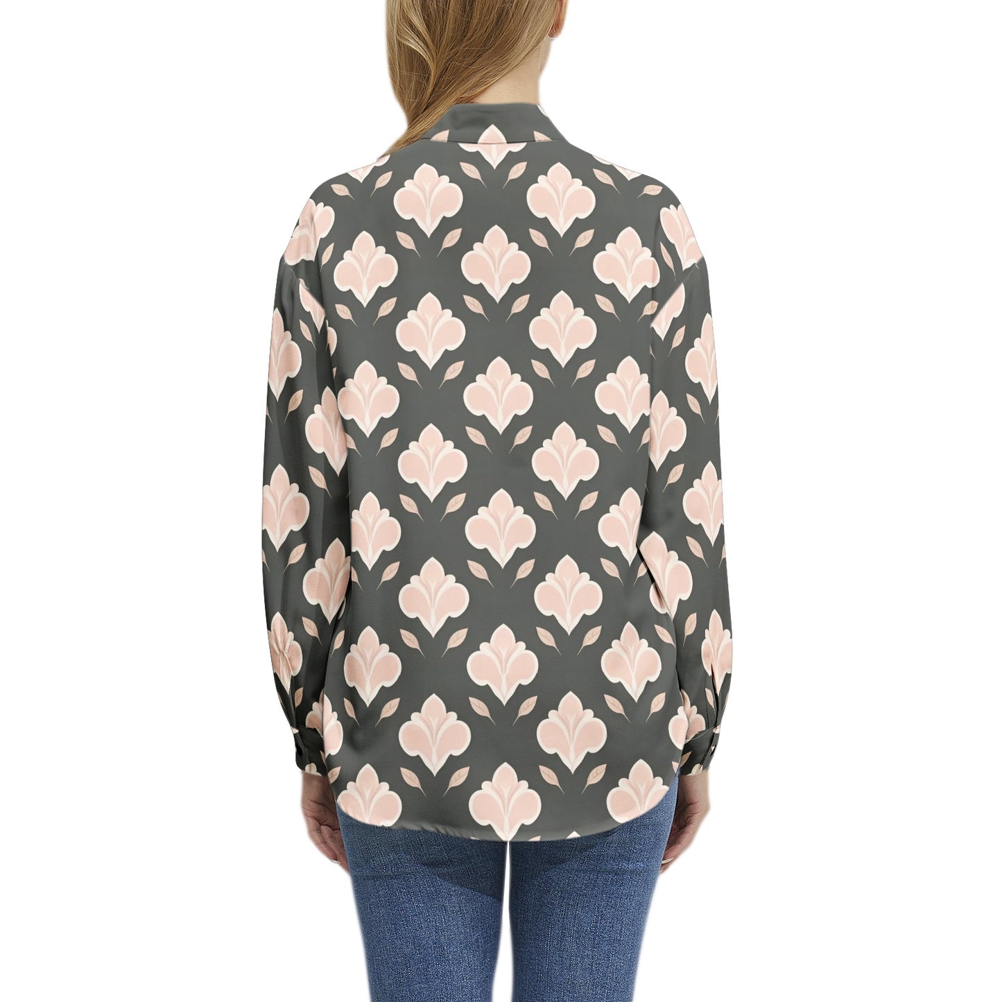 Long Sleeve Button Up Casual Shirt Top