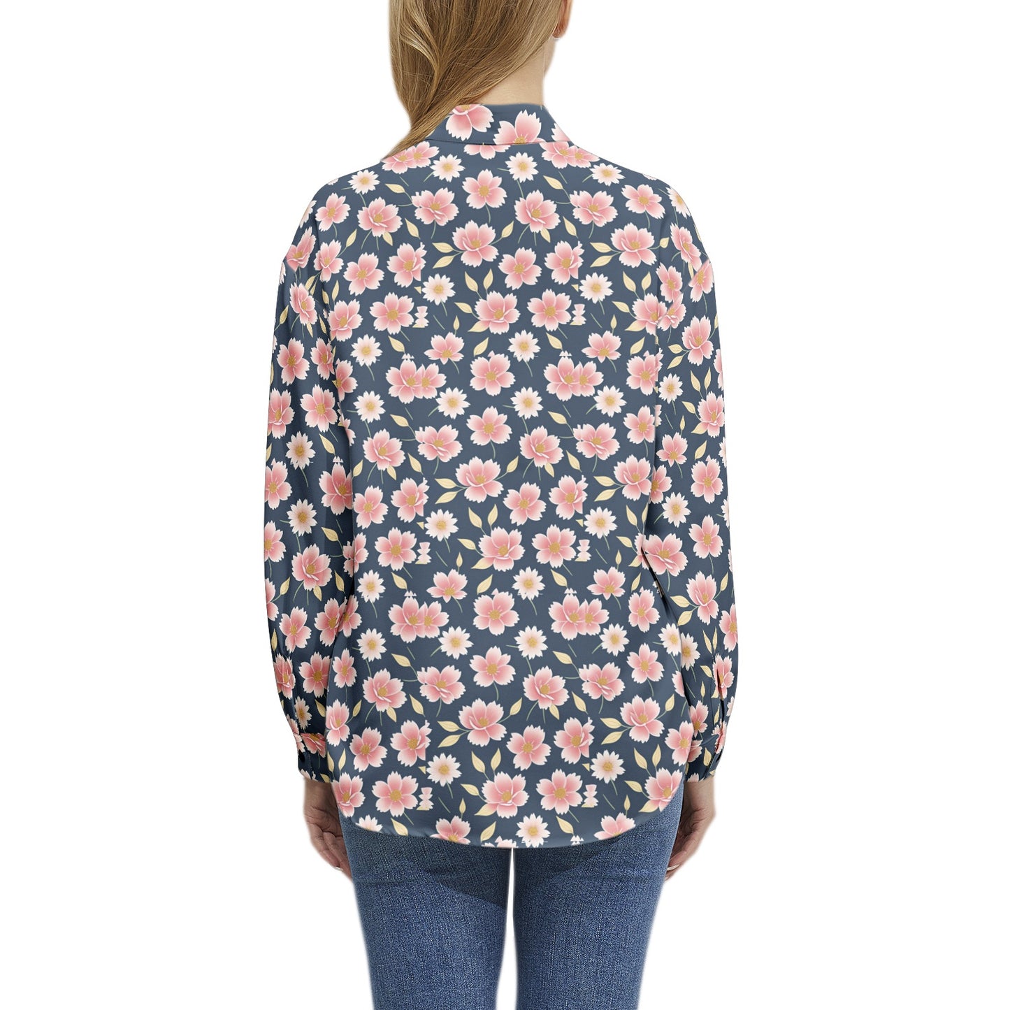 Long Sleeve Button Up Casual Shirt Top