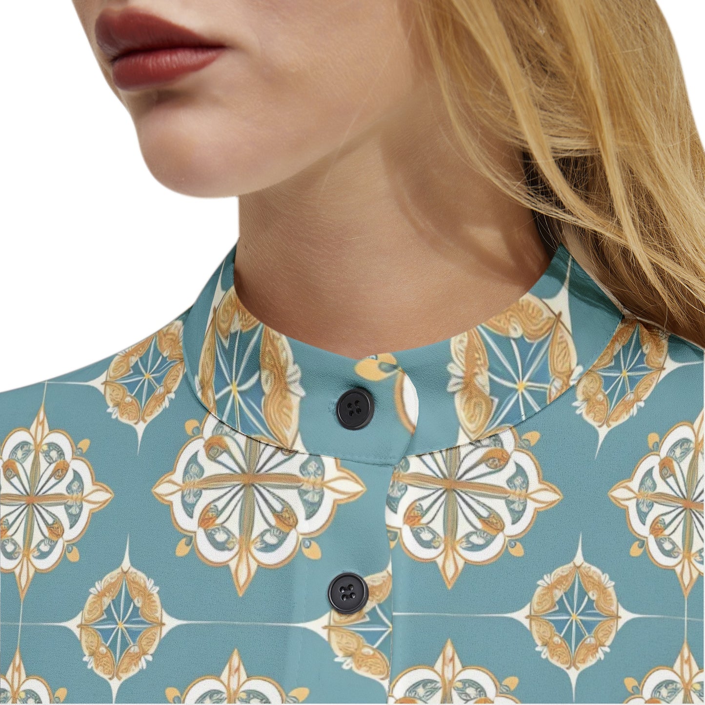 Long Sleeve Button Up Casual Shirt Top