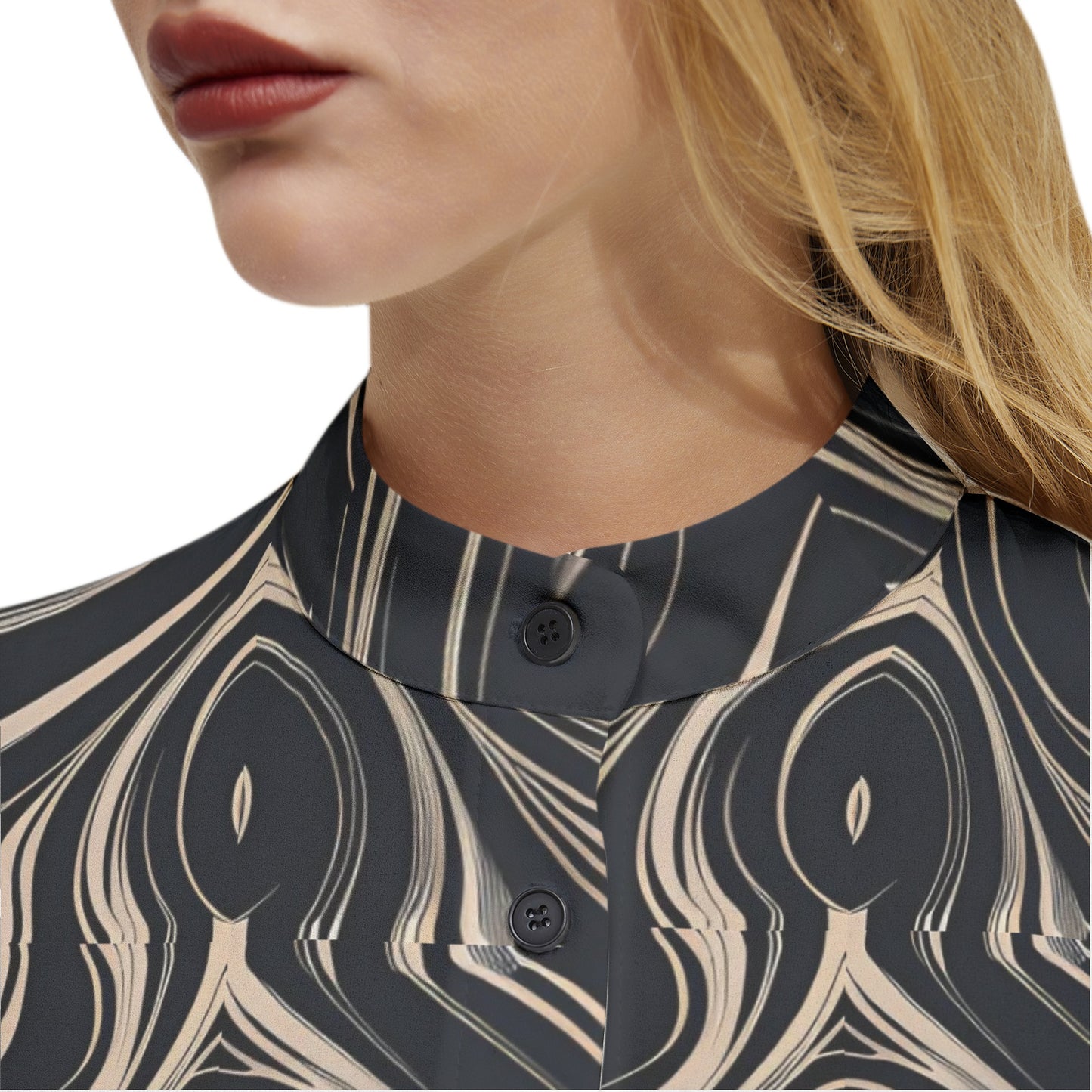 Long Sleeve Button Up Casual Shirt Top