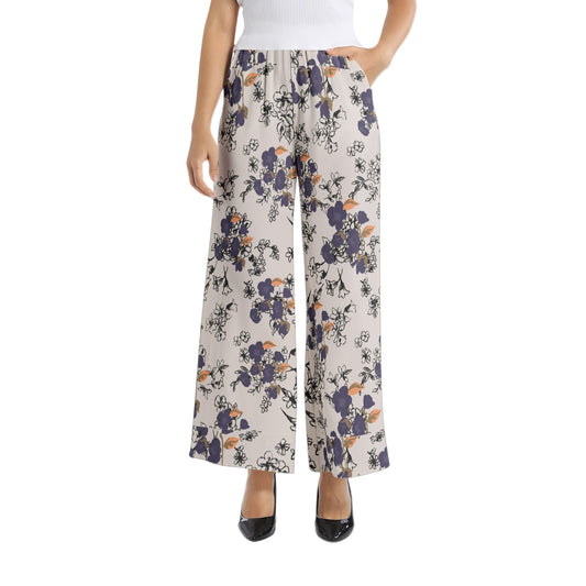 Elastic Waist Wide Leg Pant