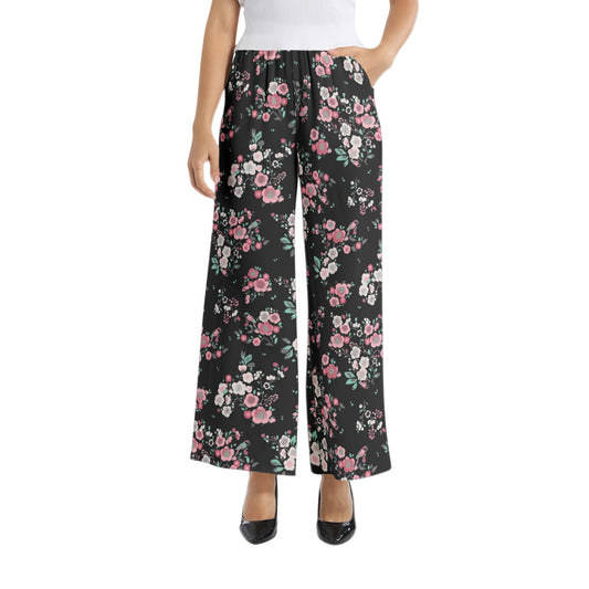 Elastic Waist Wide Leg Pant