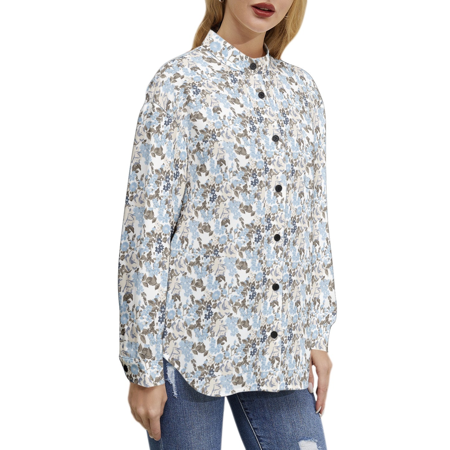 Long Sleeve Button Up Casual Shirt Top