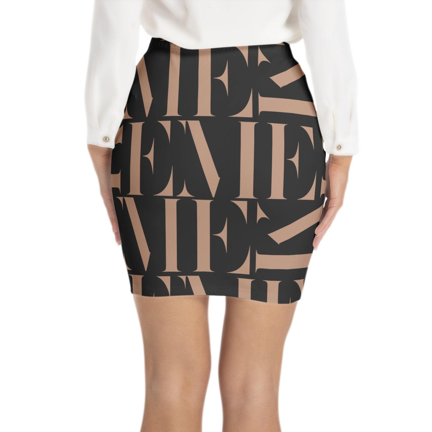 Elastic Waist Bodycon Skirt