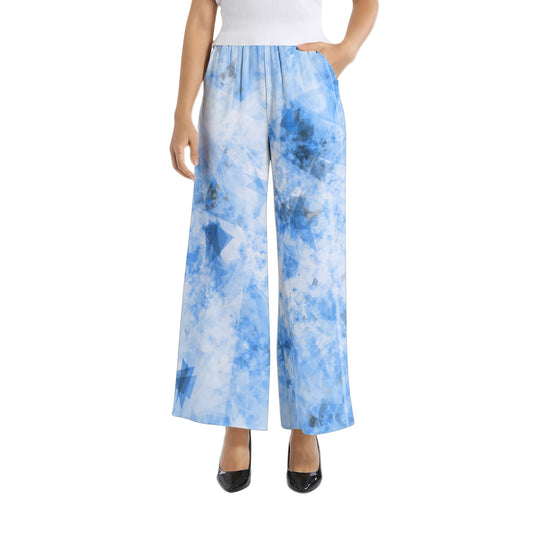 Elastic Waist Wide Leg Pant