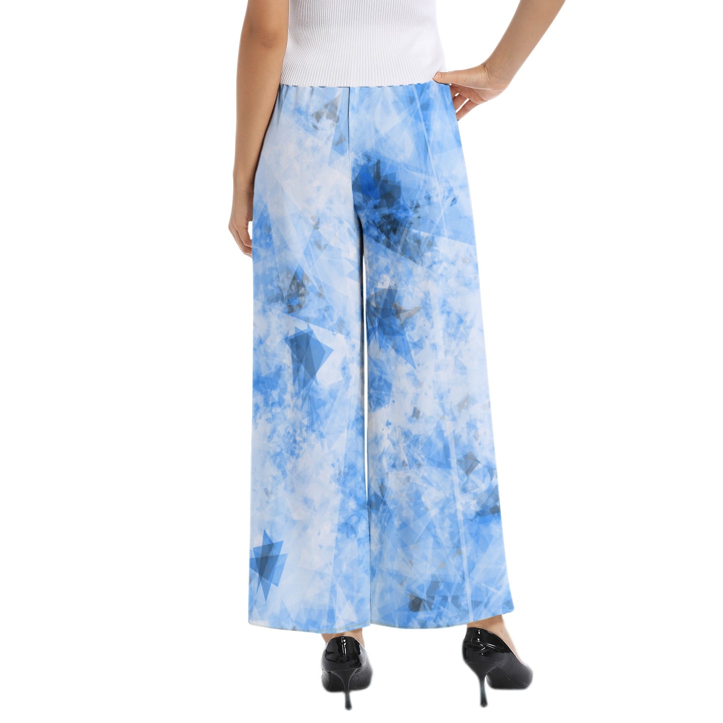 Elastic Waist Wide Leg Pant